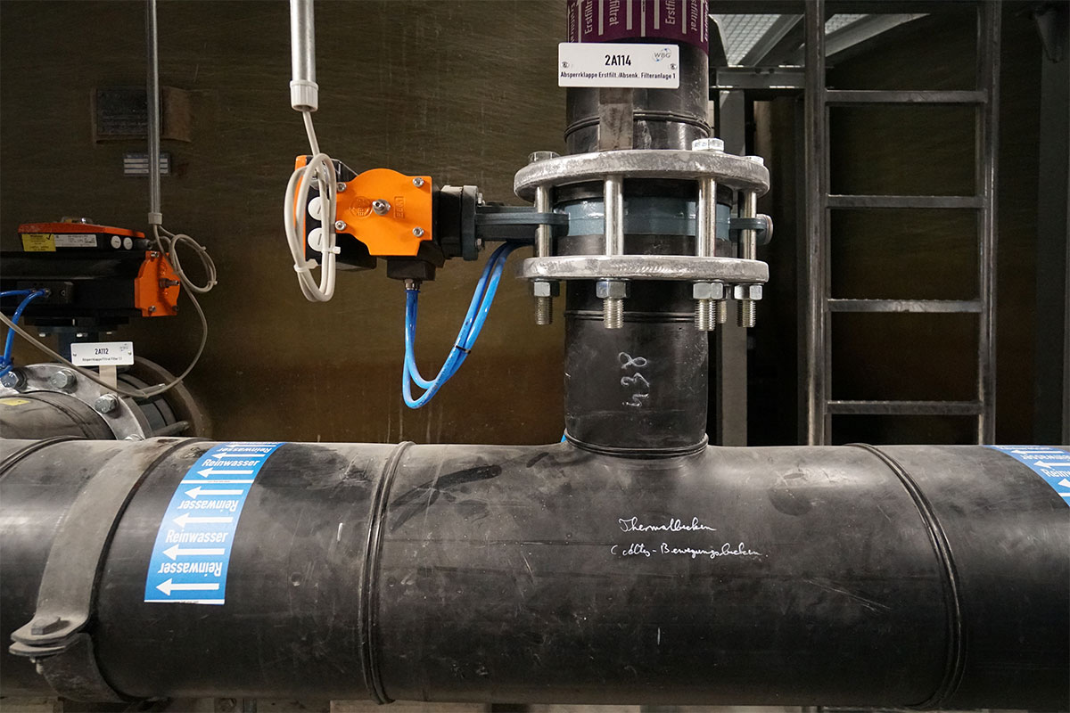 Pneumatische Absperrklappe